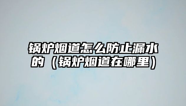 鍋爐煙道怎么防止漏水的（鍋爐煙道在哪里）