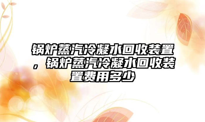 鍋爐蒸汽冷凝水回收裝置，鍋爐蒸汽冷凝水回收裝置費(fèi)用多少