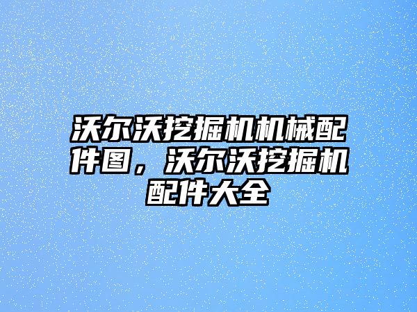 沃爾沃挖掘機機械配件圖，沃爾沃挖掘機配件大全