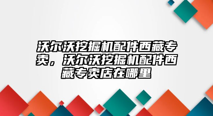 沃爾沃挖掘機(jī)配件西藏專賣，沃爾沃挖掘機(jī)配件西藏專賣店在哪里