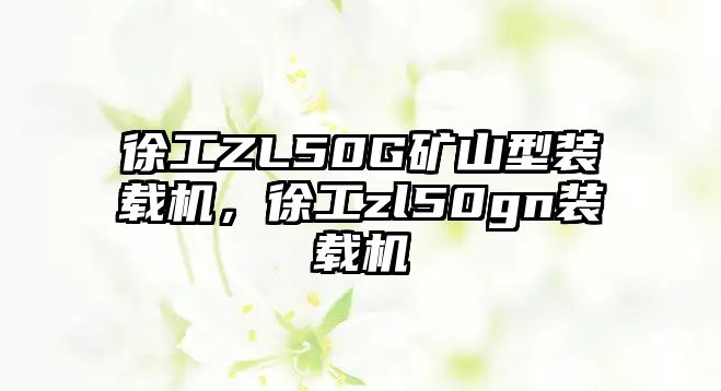 徐工ZL50G礦山型裝載機(jī)，徐工zl50gn裝載機(jī)