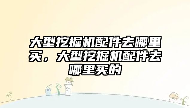 大型挖掘機配件去哪里買，大型挖掘機配件去哪里買的