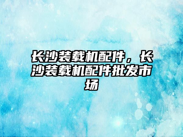 長沙裝載機配件，長沙裝載機配件批發(fā)市場