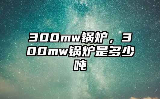 300mw鍋爐，300mw鍋爐是多少噸