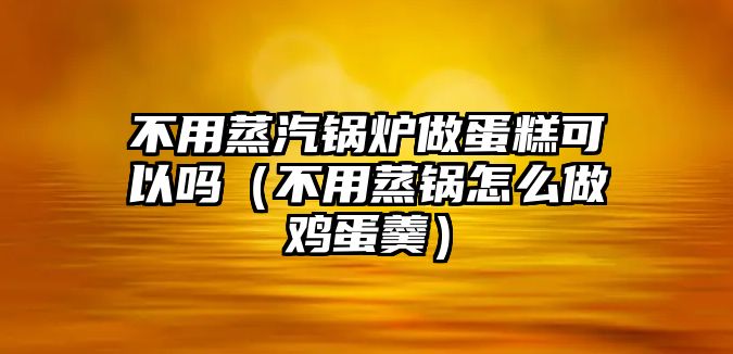 不用蒸汽鍋爐做蛋糕可以嗎（不用蒸鍋怎么做雞蛋羹）