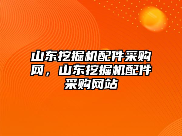 山東挖掘機(jī)配件采購網(wǎng)，山東挖掘機(jī)配件采購網(wǎng)站