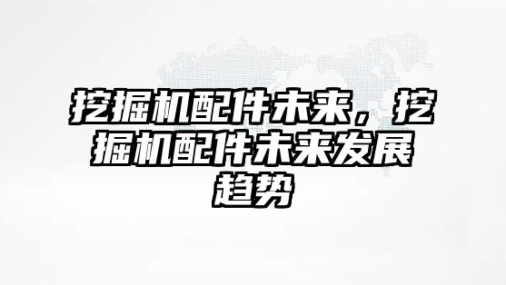 挖掘機配件未來，挖掘機配件未來發(fā)展趨勢