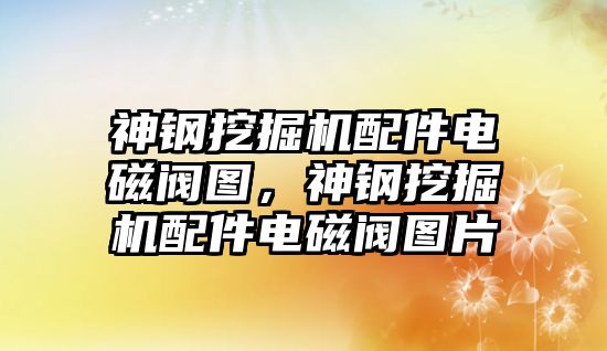 神鋼挖掘機配件電磁閥圖，神鋼挖掘機配件電磁閥圖片