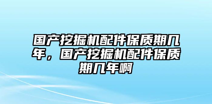 國(guó)產(chǎn)挖掘機(jī)配件保質(zhì)期幾年，國(guó)產(chǎn)挖掘機(jī)配件保質(zhì)期幾年啊