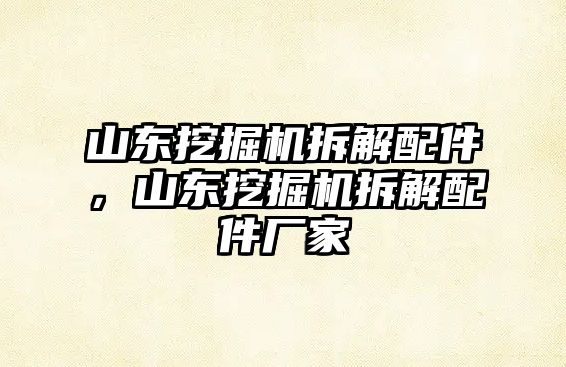 山東挖掘機拆解配件，山東挖掘機拆解配件廠家