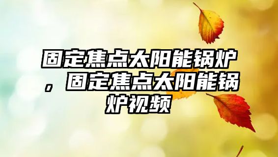 固定焦點太陽能鍋爐，固定焦點太陽能鍋爐視頻