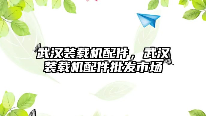 武漢裝載機(jī)配件，武漢裝載機(jī)配件批發(fā)市場