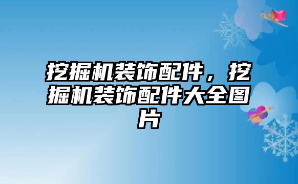 挖掘機裝飾配件，挖掘機裝飾配件大全圖片