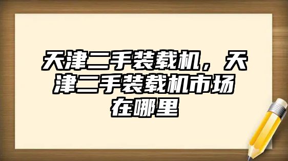 天津二手裝載機(jī)，天津二手裝載機(jī)市場在哪里