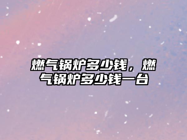 燃?xì)忮仩t多少錢，燃?xì)忮仩t多少錢一臺(tái)