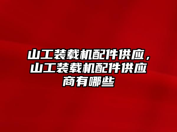 山工裝載機配件供應(yīng)，山工裝載機配件供應(yīng)商有哪些