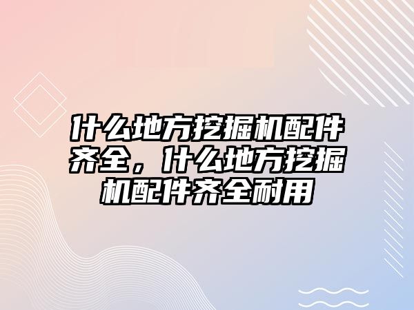 什么地方挖掘機(jī)配件齊全，什么地方挖掘機(jī)配件齊全耐用