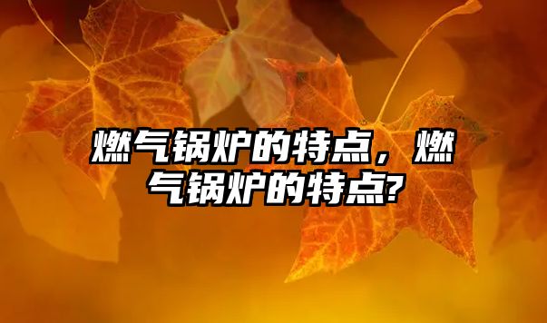 燃?xì)忮仩t的特點(diǎn)，燃?xì)忮仩t的特點(diǎn)?