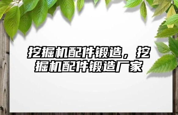 挖掘機配件鍛造，挖掘機配件鍛造廠家