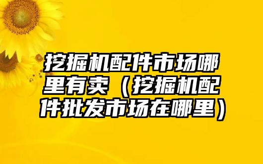 挖掘機(jī)配件市場(chǎng)哪里有賣（挖掘機(jī)配件批發(fā)市場(chǎng)在哪里）