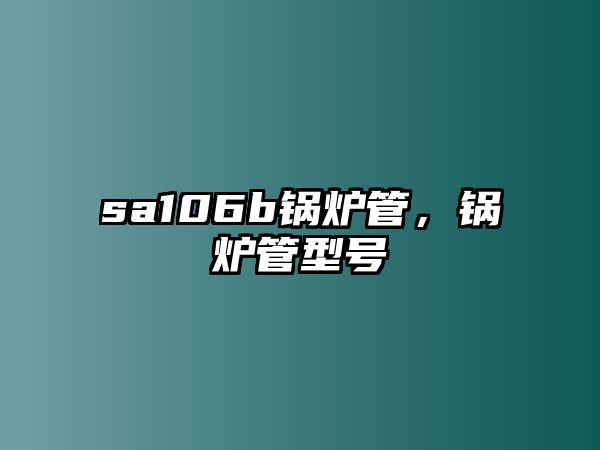 sa106b鍋爐管，鍋爐管型號