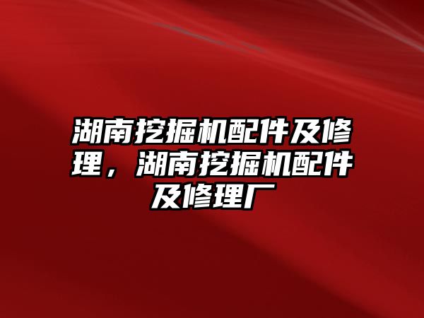 湖南挖掘機(jī)配件及修理，湖南挖掘機(jī)配件及修理廠