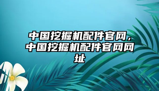 中國挖掘機(jī)配件官網(wǎng)，中國挖掘機(jī)配件官網(wǎng)網(wǎng)址