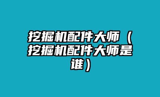 挖掘機(jī)配件大師（挖掘機(jī)配件大師是誰(shuí)）