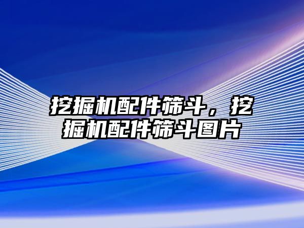 挖掘機(jī)配件篩斗，挖掘機(jī)配件篩斗圖片