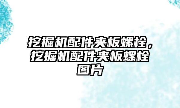 挖掘機(jī)配件夾板螺栓，挖掘機(jī)配件夾板螺栓圖片