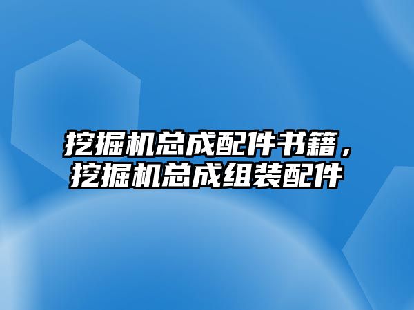 挖掘機總成配件書籍，挖掘機總成組裝配件