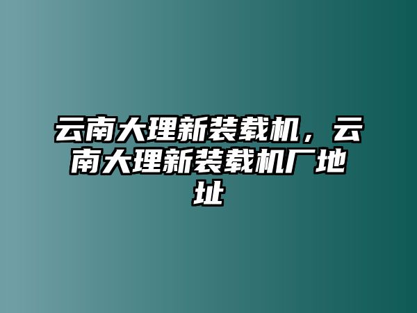 云南大理新裝載機(jī)，云南大理新裝載機(jī)廠地址