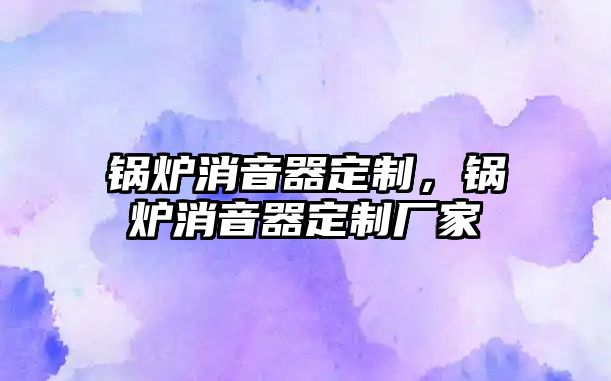 鍋爐消音器定制，鍋爐消音器定制廠家