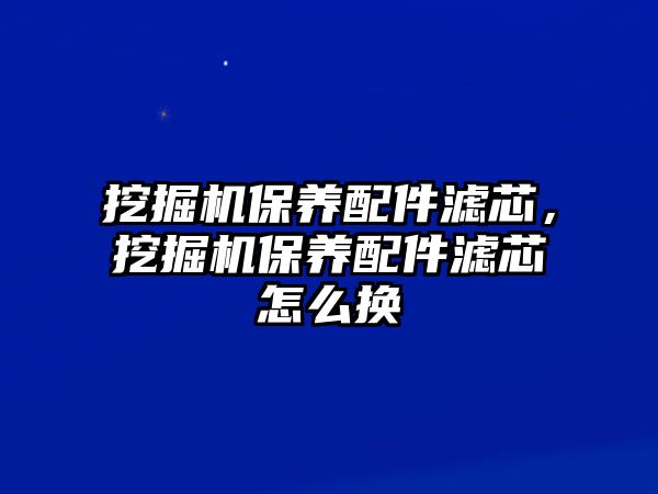 挖掘機(jī)保養(yǎng)配件濾芯，挖掘機(jī)保養(yǎng)配件濾芯怎么換