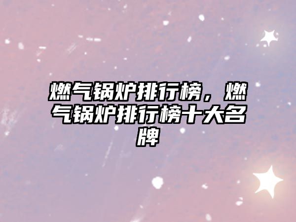 燃?xì)忮仩t排行榜，燃?xì)忮仩t排行榜十大名牌