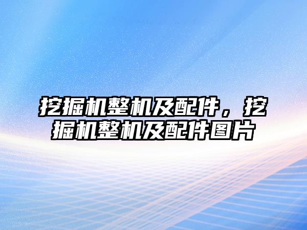 挖掘機整機及配件，挖掘機整機及配件圖片