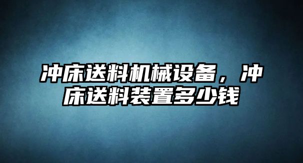 沖床送料機械設(shè)備，沖床送料裝置多少錢