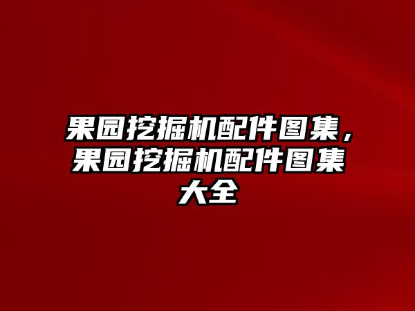 果園挖掘機(jī)配件圖集，果園挖掘機(jī)配件圖集大全