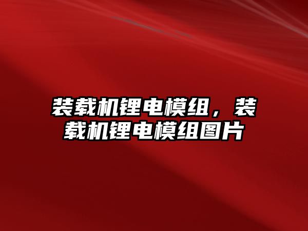 裝載機鋰電模組，裝載機鋰電模組圖片