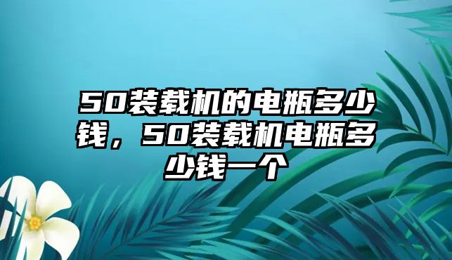 50裝載機的電瓶多少錢，50裝載機電瓶多少錢一個