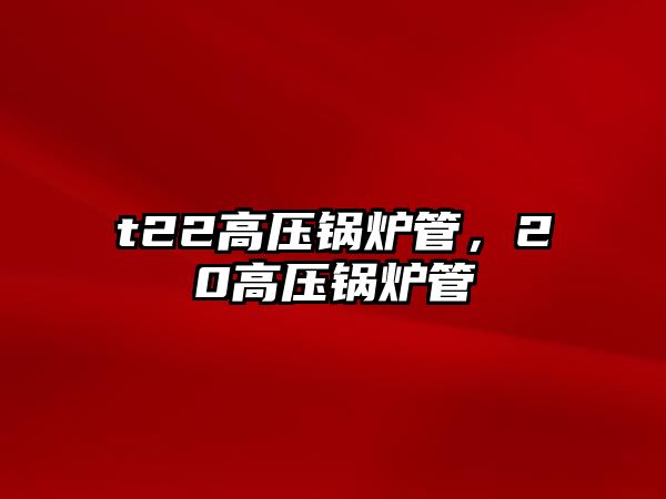 t22高壓鍋爐管，20高壓鍋爐管