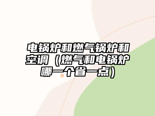 電鍋爐和燃?xì)忮仩t和空調(diào)（燃?xì)夂碗婂仩t哪一個省一點(diǎn)）