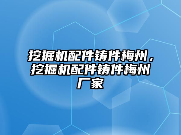 挖掘機配件鑄件梅州，挖掘機配件鑄件梅州廠家