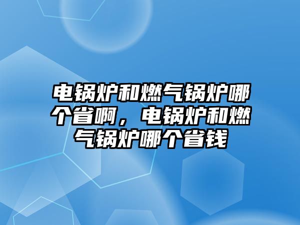 電鍋爐和燃?xì)忮仩t哪個(gè)省啊，電鍋爐和燃?xì)忮仩t哪個(gè)省錢