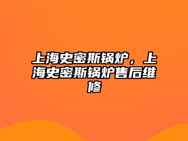 上海史密斯鍋爐，上海史密斯鍋爐售后維修