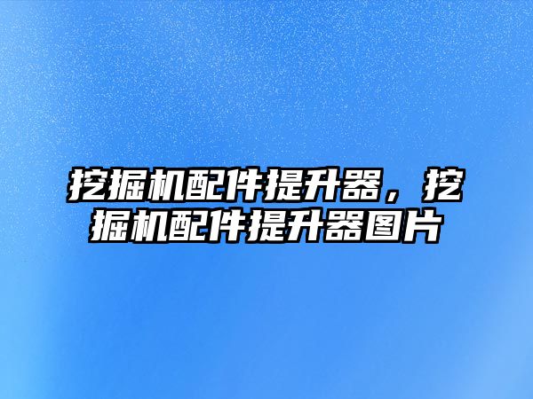 挖掘機配件提升器，挖掘機配件提升器圖片