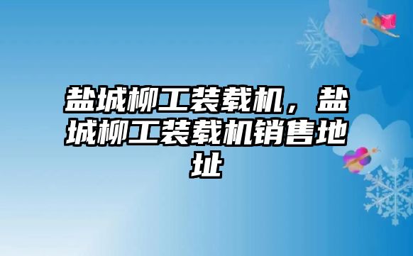 鹽城柳工裝載機(jī)，鹽城柳工裝載機(jī)銷售地址