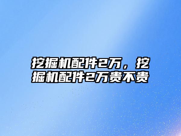 挖掘機(jī)配件2萬，挖掘機(jī)配件2萬貴不貴