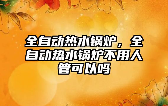 全自動熱水鍋爐，全自動熱水鍋爐不用人管可以嗎