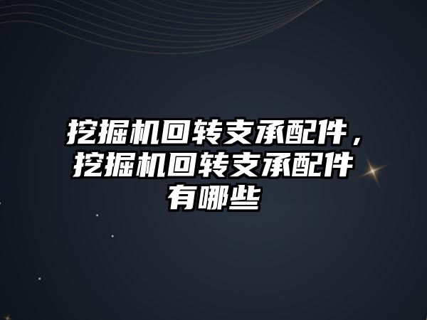 挖掘機回轉(zhuǎn)支承配件，挖掘機回轉(zhuǎn)支承配件有哪些